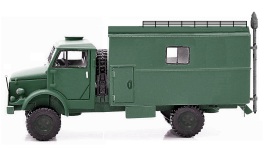 NPE Modellbau NA99153 - H0 Borgward B 2000 Funkkoffer Bundeswehr